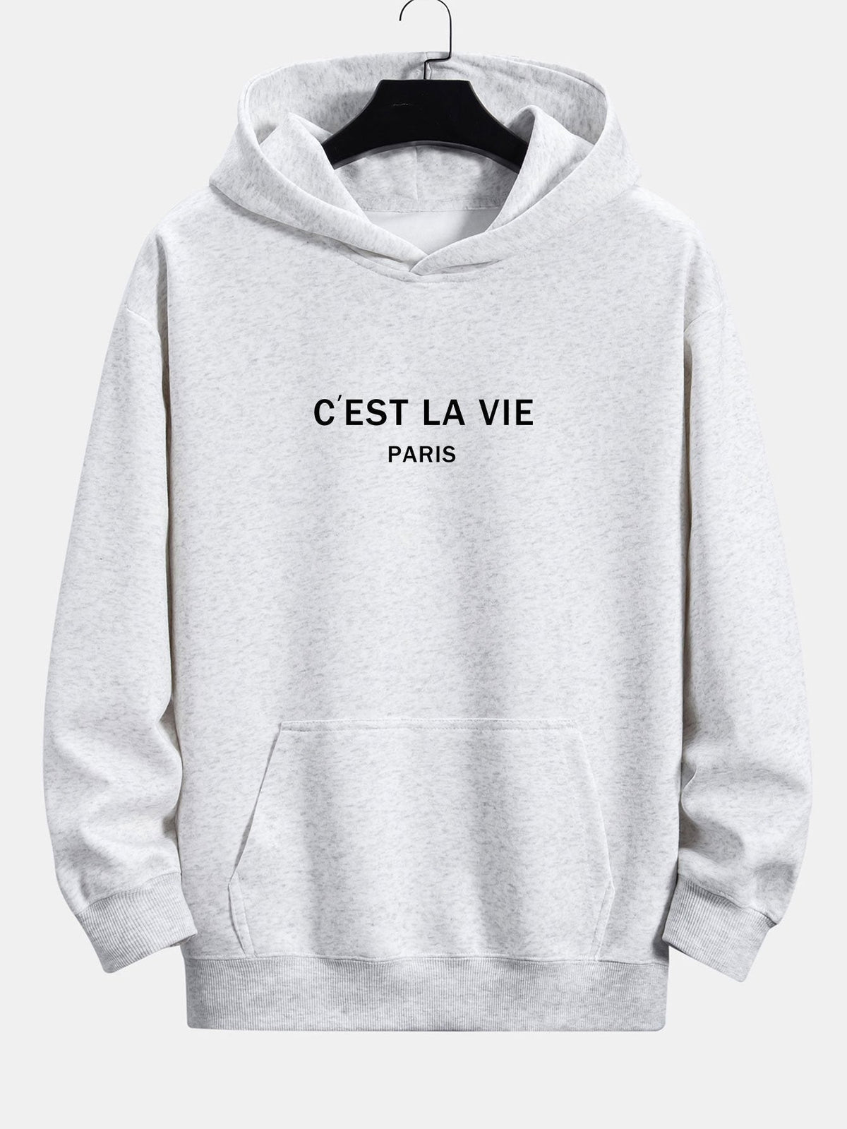 Mick | Hoodie met parijsprint en relaxte pasvorm