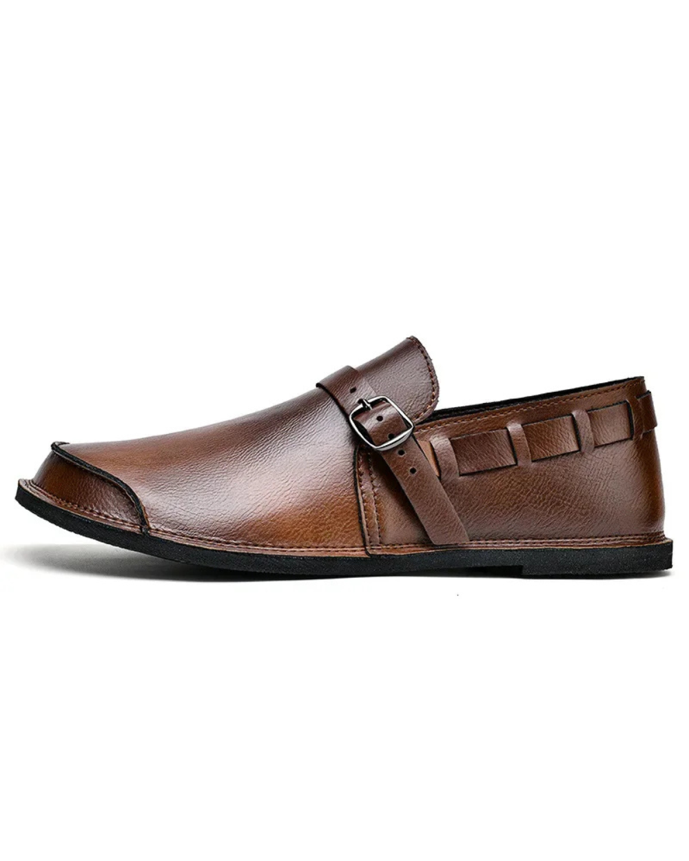 Minne | Leren loafers met gesp