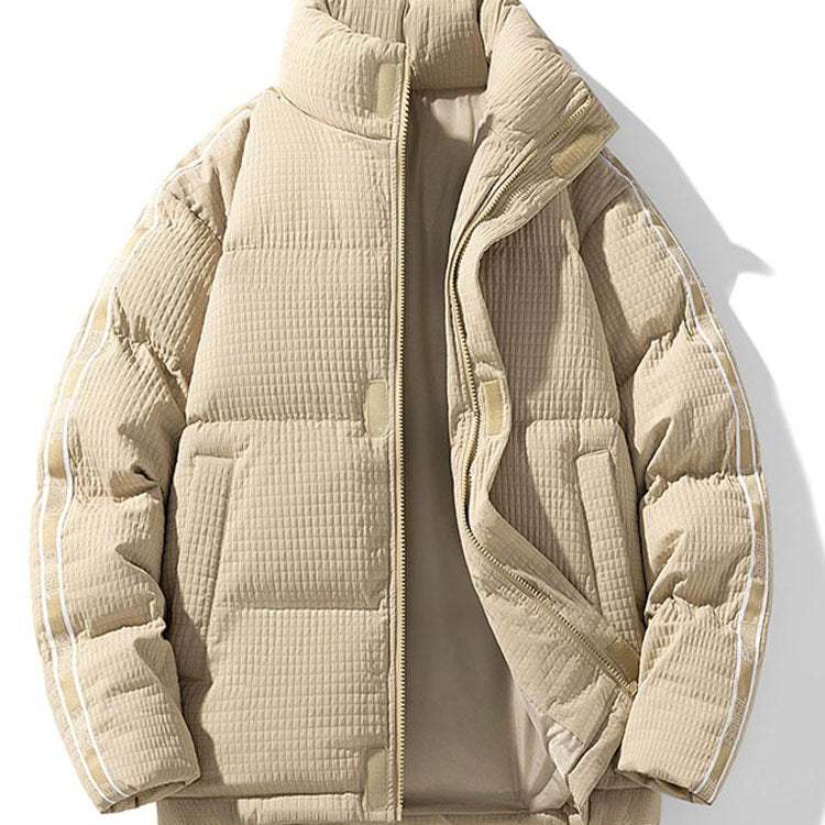 Niels | Puffer jas met wafelstructuur
