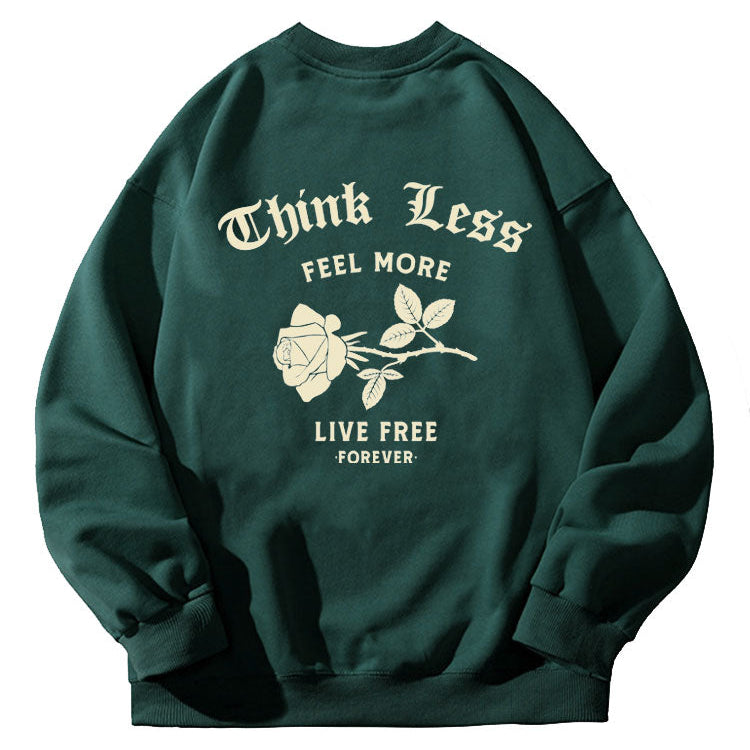 Niels | Sweater met roos- en rugprint en relaxte pasvorm