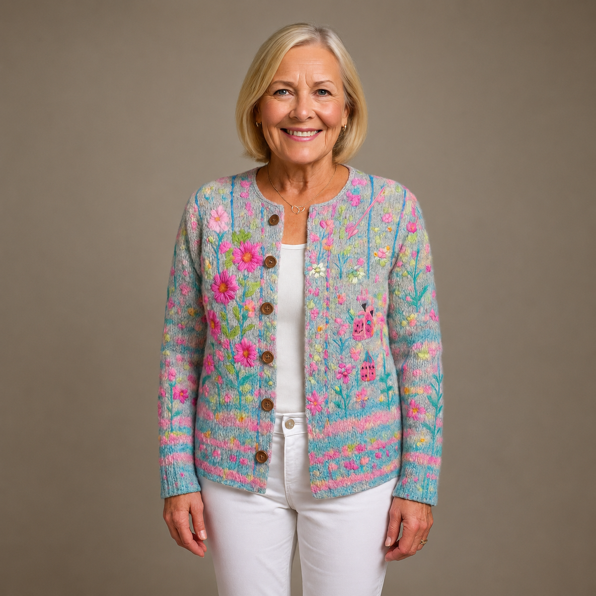 Noa | Elegant vest met bloemenprint