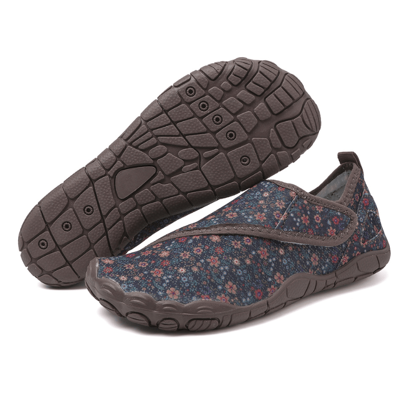 Noor | Bloemenprint marine