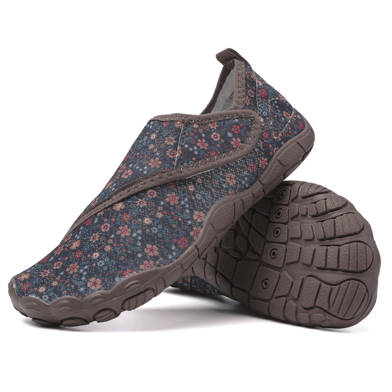 Noor | Bloemenprint marine