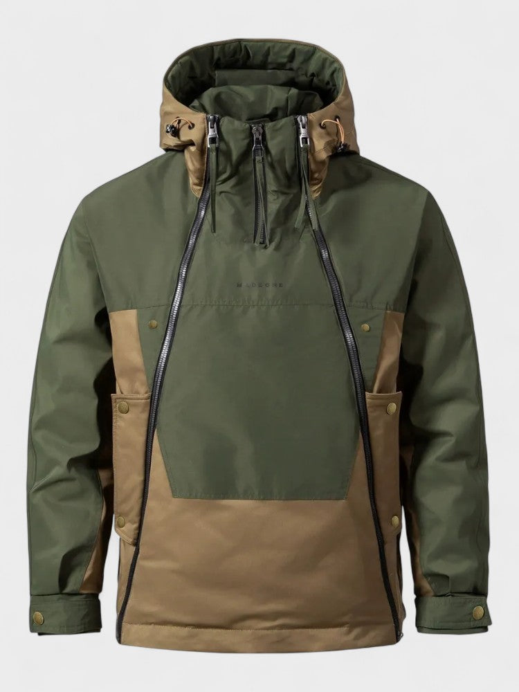Klaas | Grijze winteranorak met capuchon