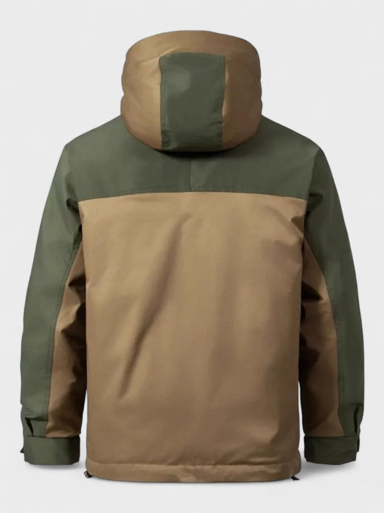 Klaas | Grijze winteranorak met capuchon