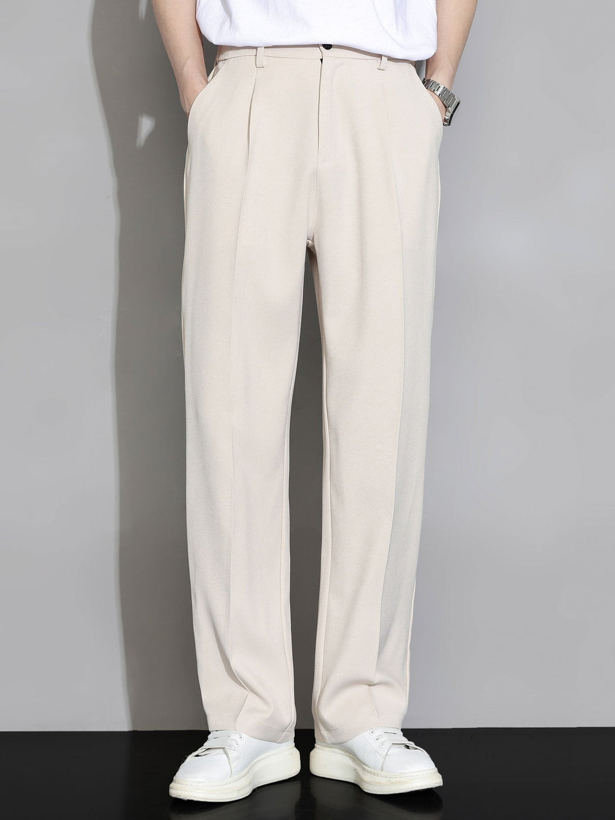 Noud | Pantalon relax fit straight leg