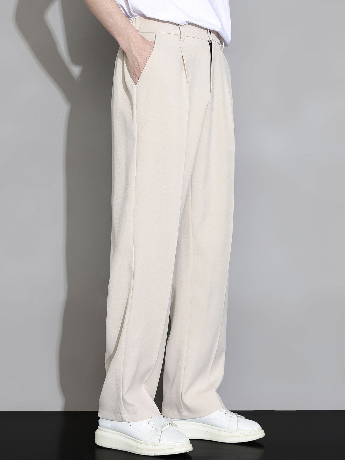 Noud | Pantalon relax fit straight leg