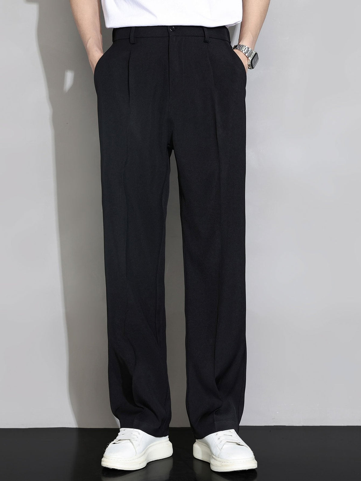 Noud | Pantalon relax fit straight leg