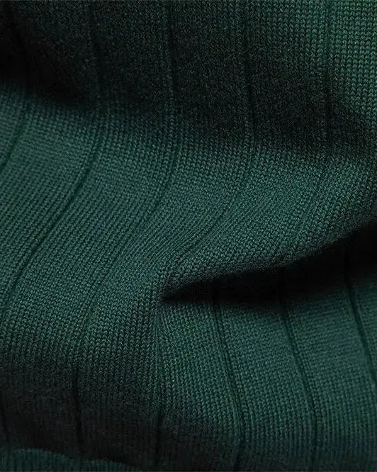 Hilbert | Groen vest met V-hals en knopen