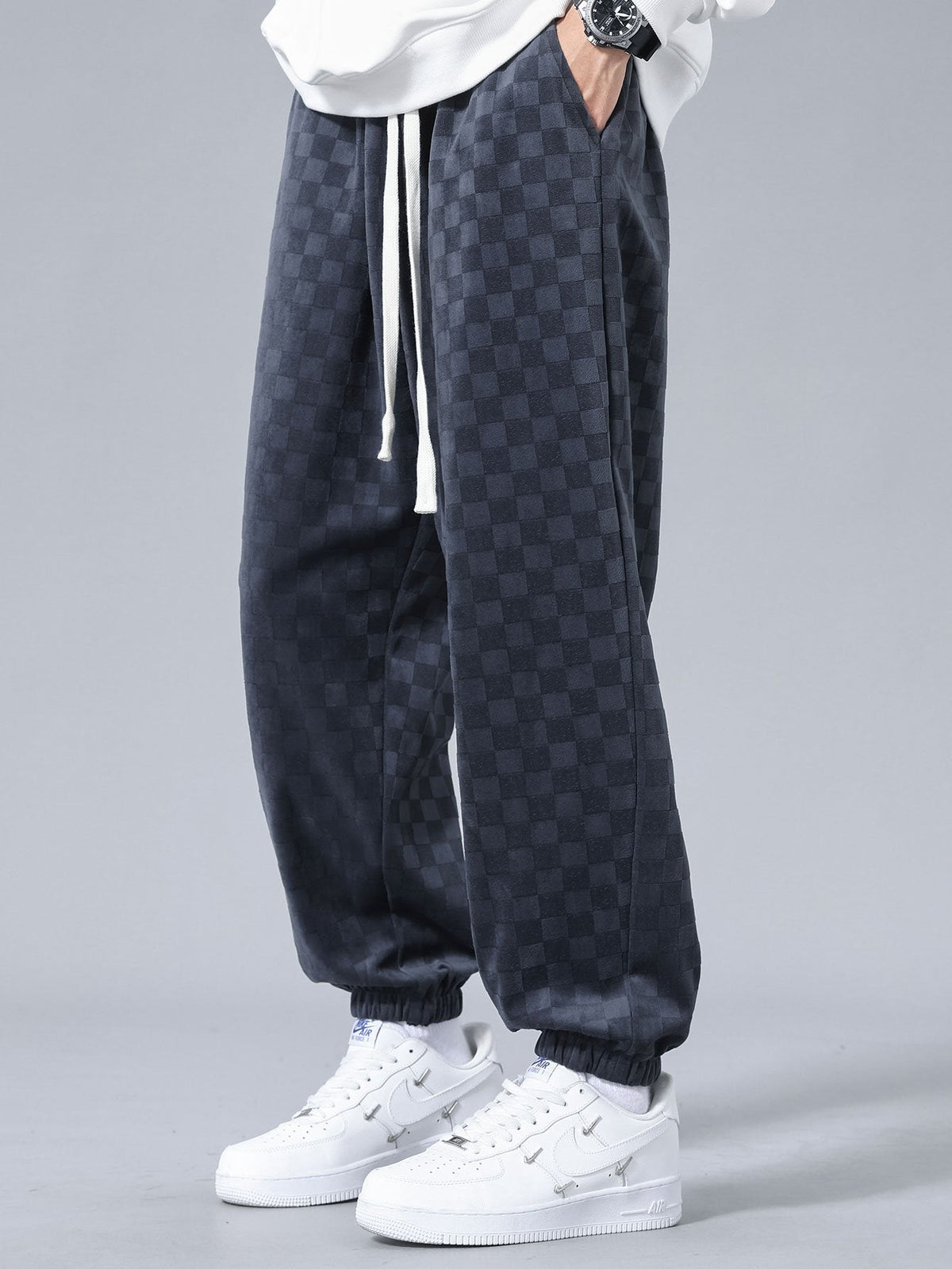 Oscar | Joggingbroek met ruitpatroon