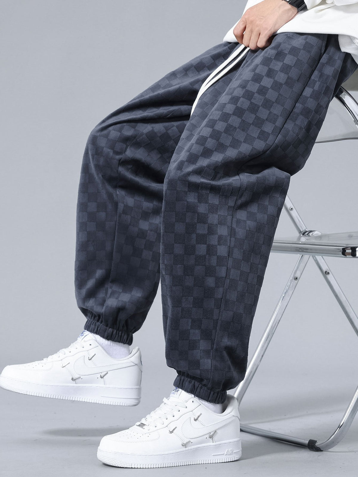 Oscar | Joggingbroek met ruitpatroon