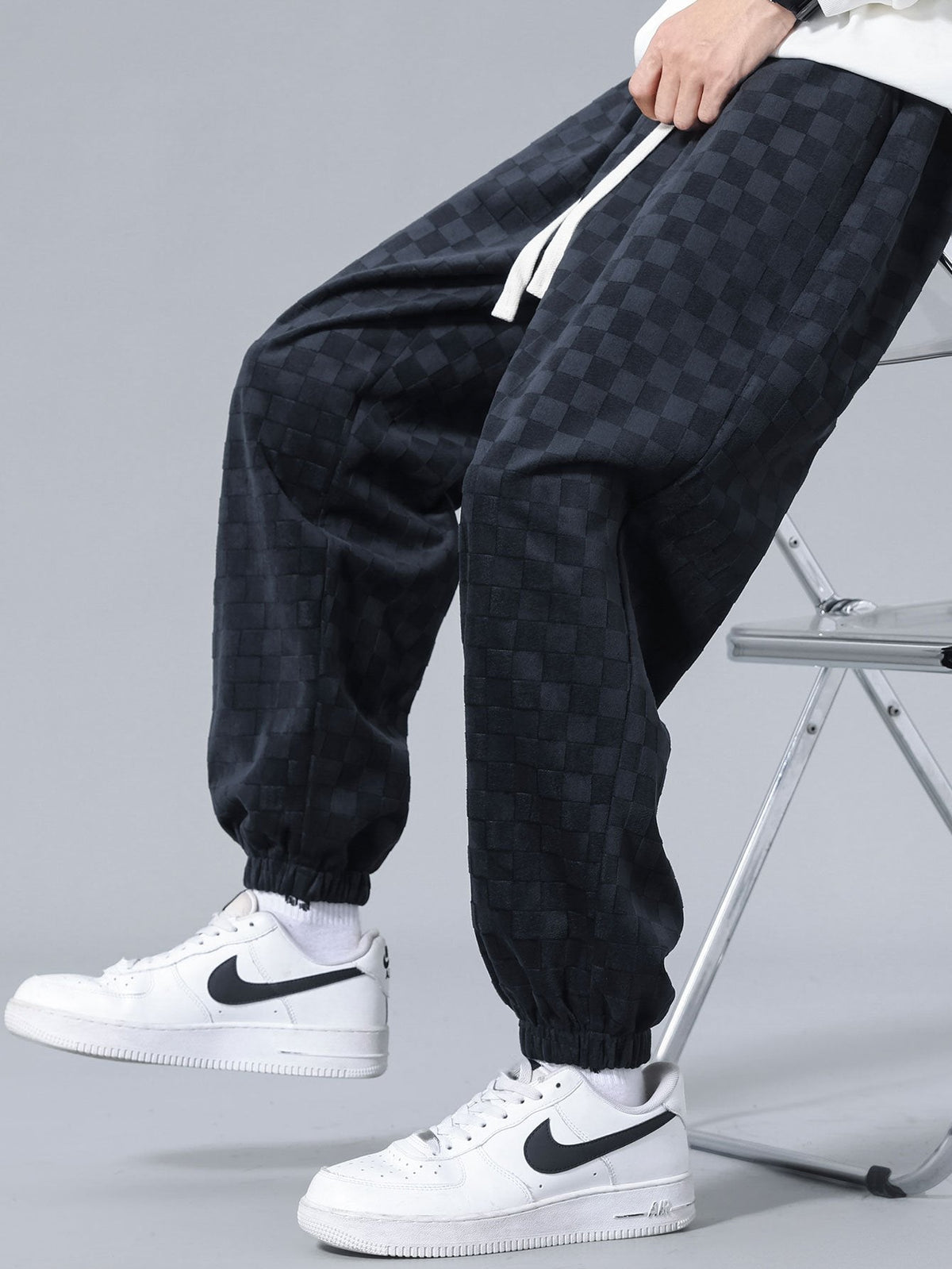 Oscar | Joggingbroek met ruitpatroon