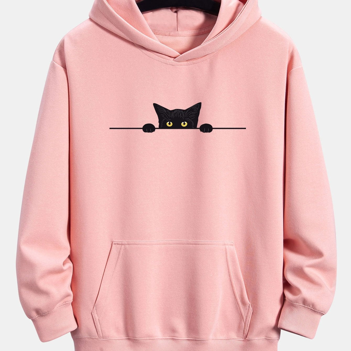 Otto | Hoodie met zwarte kattenprint en relaxte pasvorm