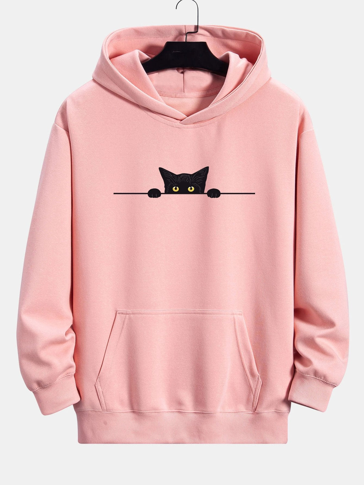 Otto | Hoodie met zwarte kattenprint en relaxte pasvorm
