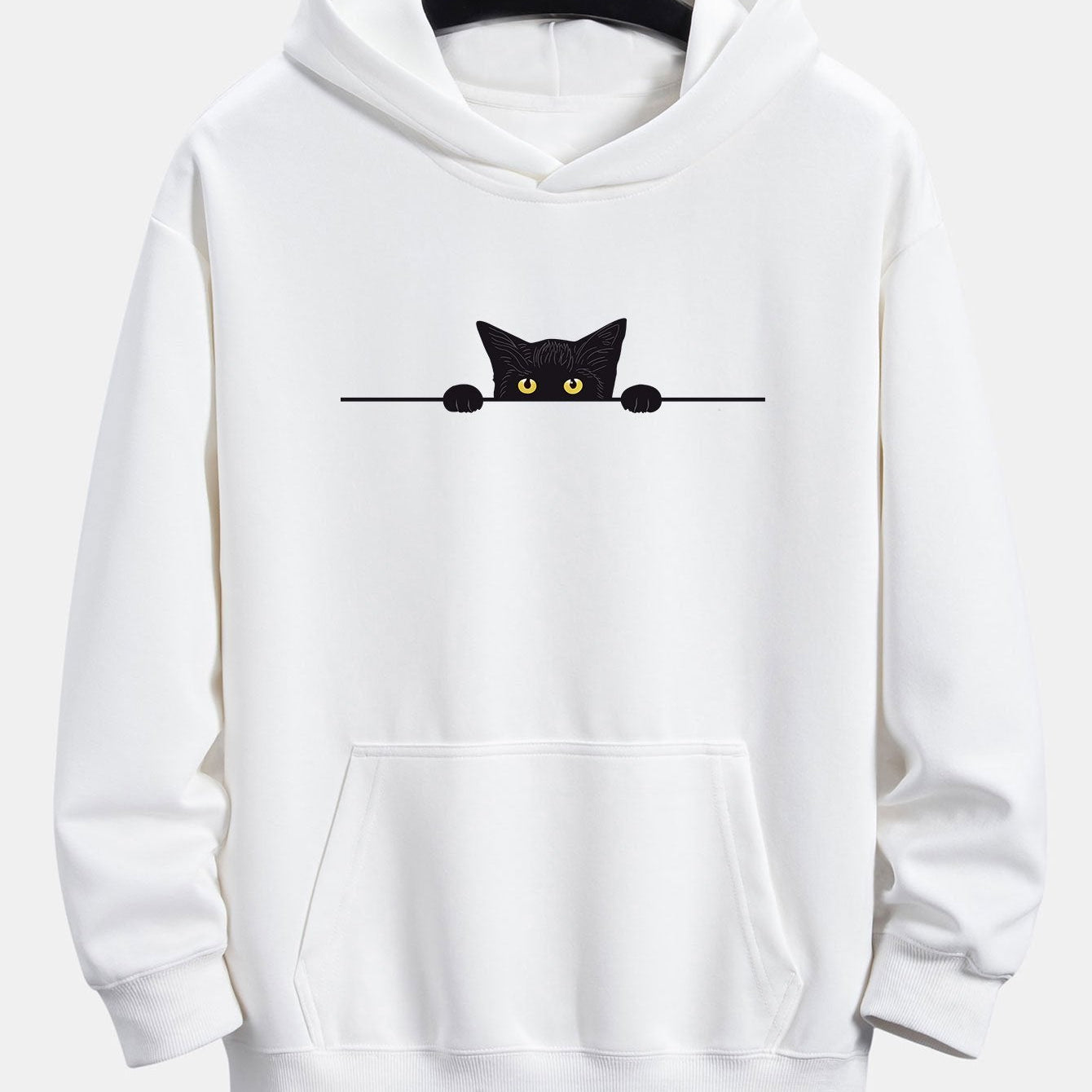 Otto | Hoodie met zwarte kattenprint en relaxte pasvorm