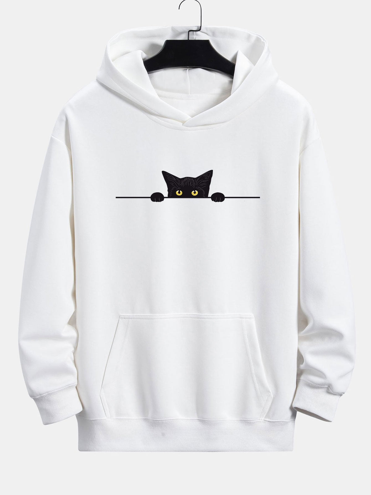 Otto | Hoodie met zwarte kattenprint en relaxte pasvorm