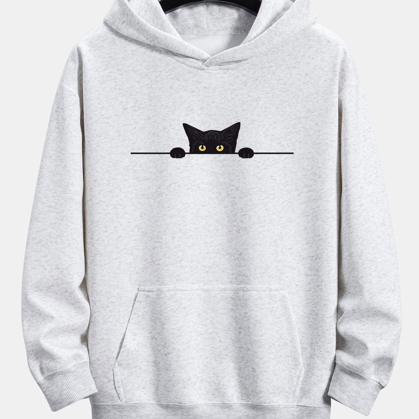 Otto | Hoodie met zwarte kattenprint en relaxte pasvorm