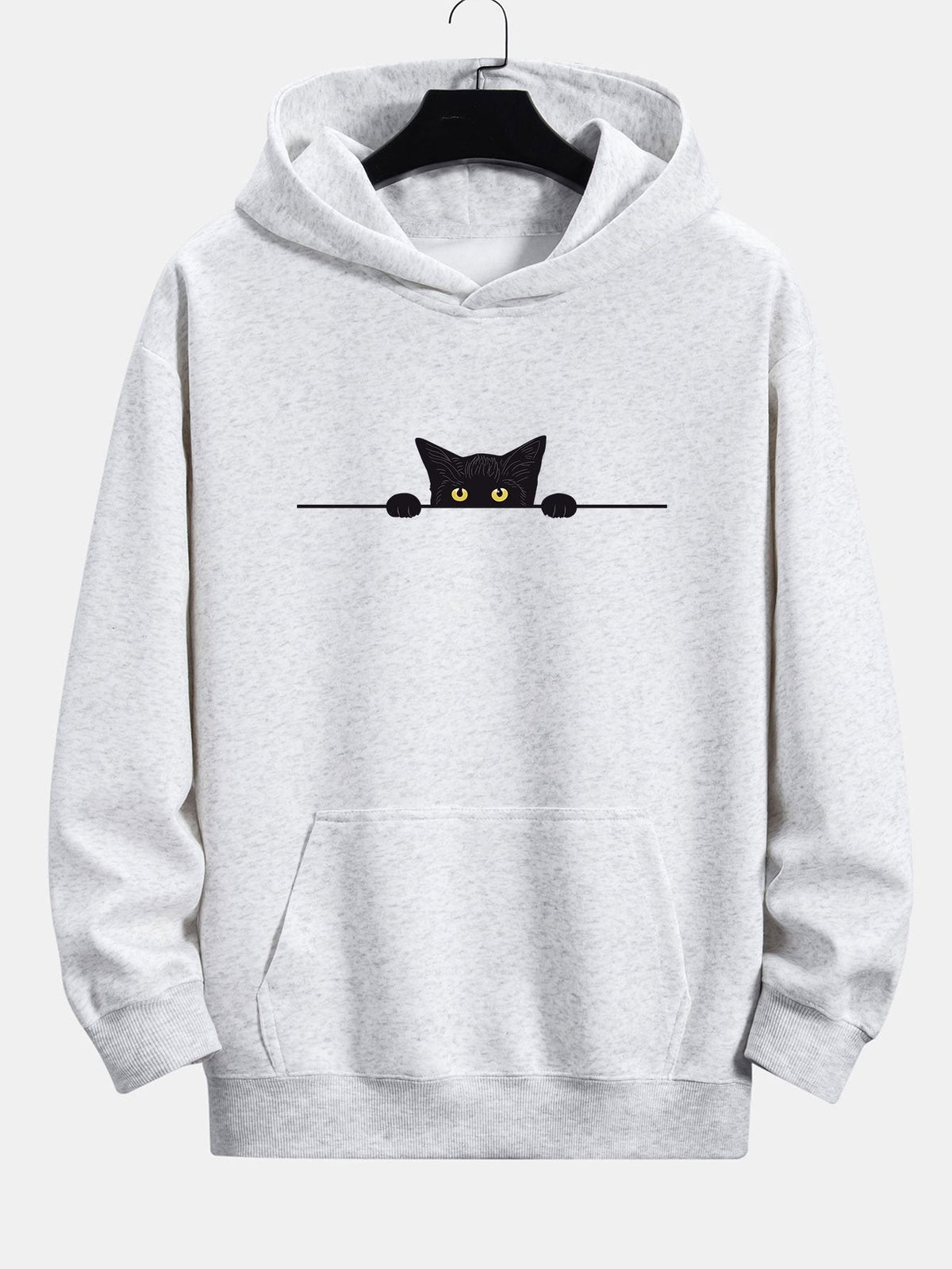 Otto | Hoodie met zwarte kattenprint en relaxte pasvorm