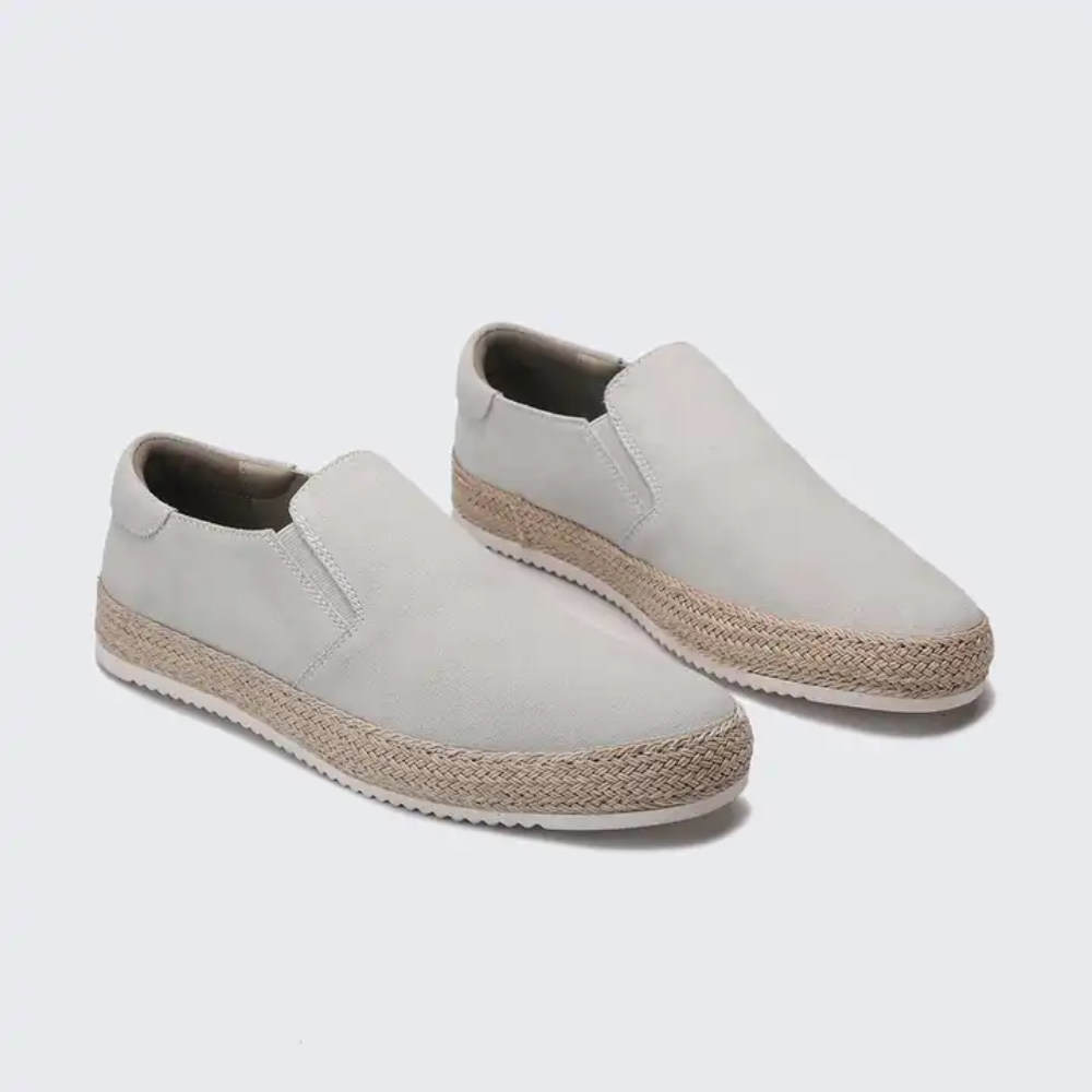 Patrick | Blauwe suède zomerloafers