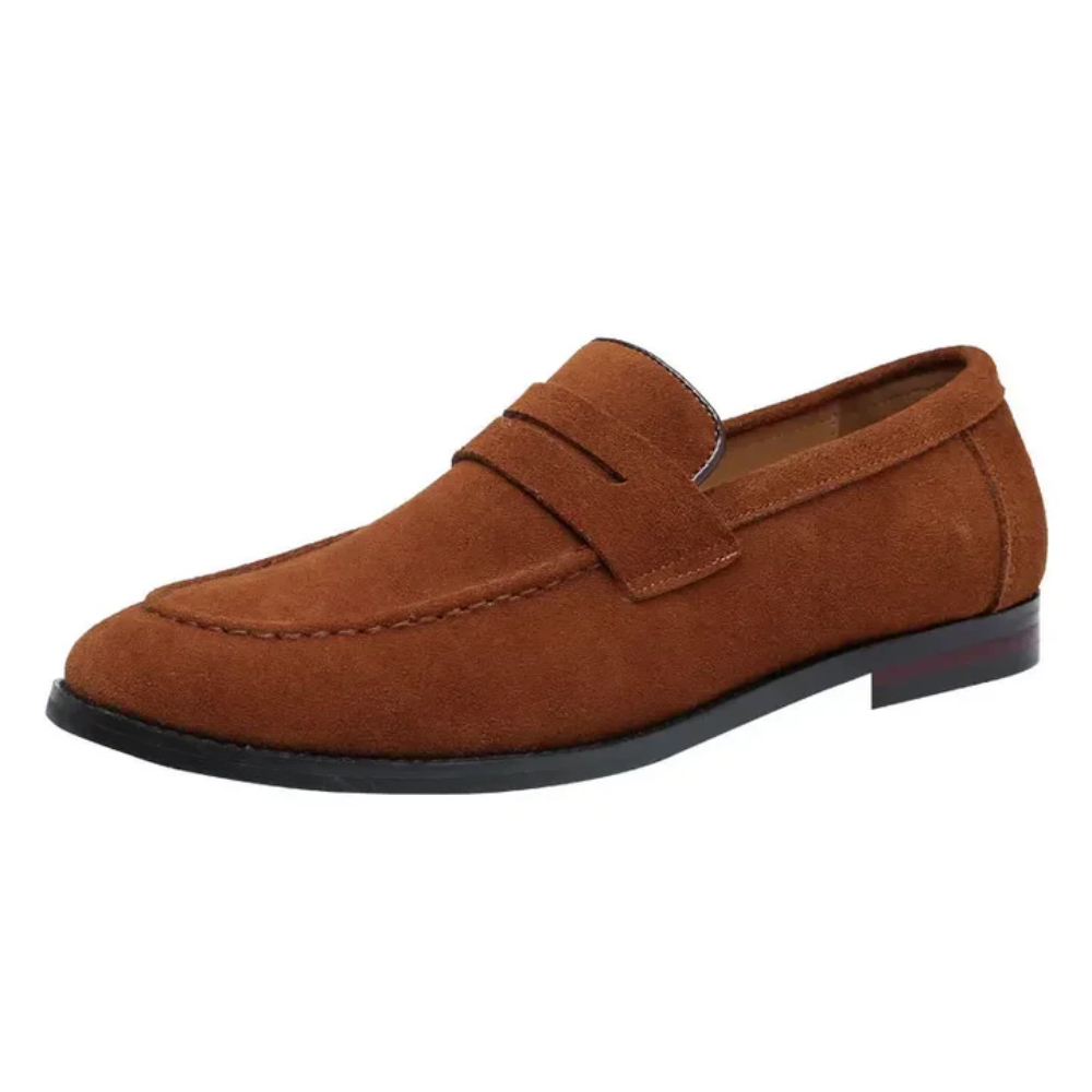 Peer | Groene suède zomerloafers