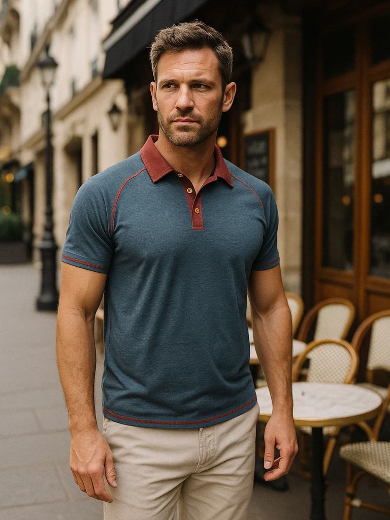 Philip | Polo met contrastbies