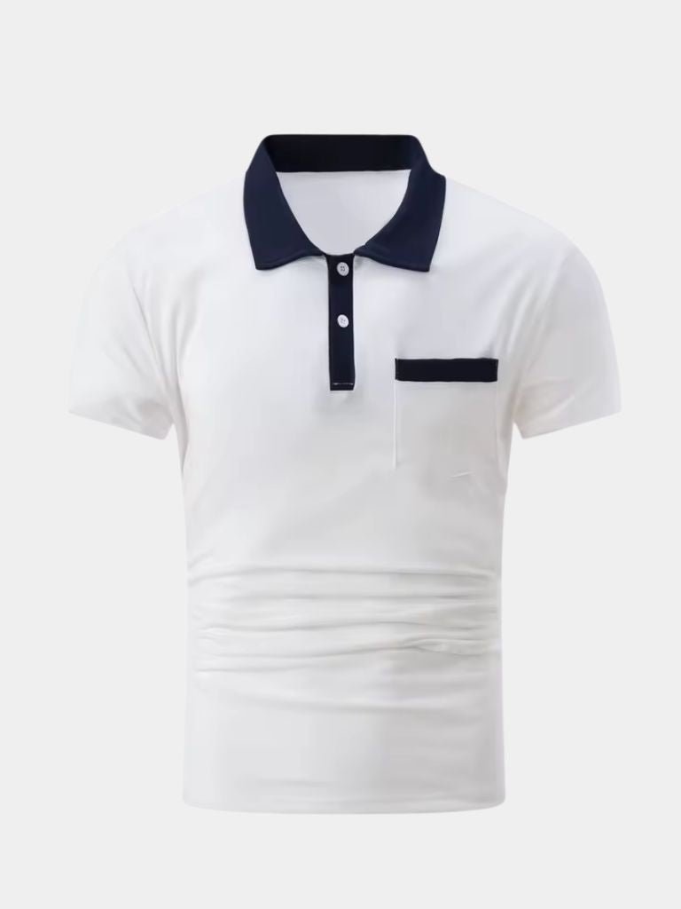 Raoul | Polo met contrastkraag
