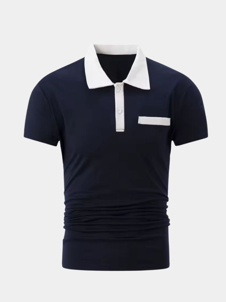 Raoul | Polo met contrastkraag