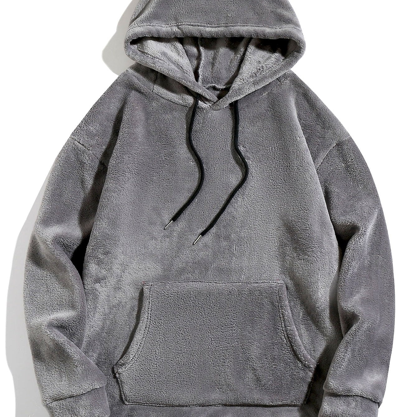 Reinier | Hoodie van teddyfleece met oortjes en relaxte pasvorm