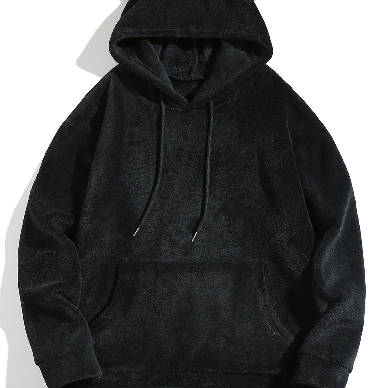 Reinier | Hoodie van teddyfleece met oortjes en relaxte pasvorm