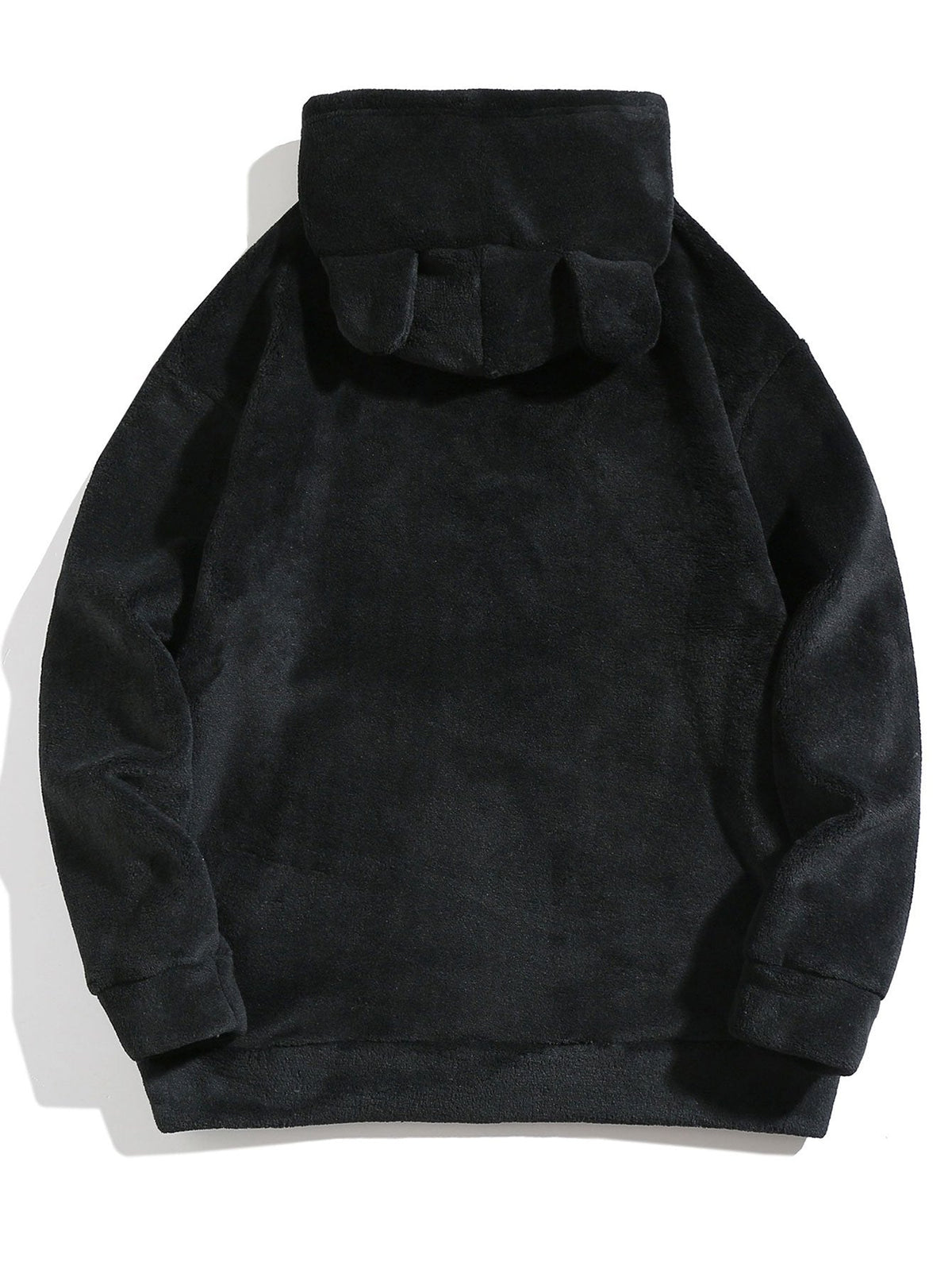 Reinier | Hoodie van teddyfleece met oortjes en relaxte pasvorm