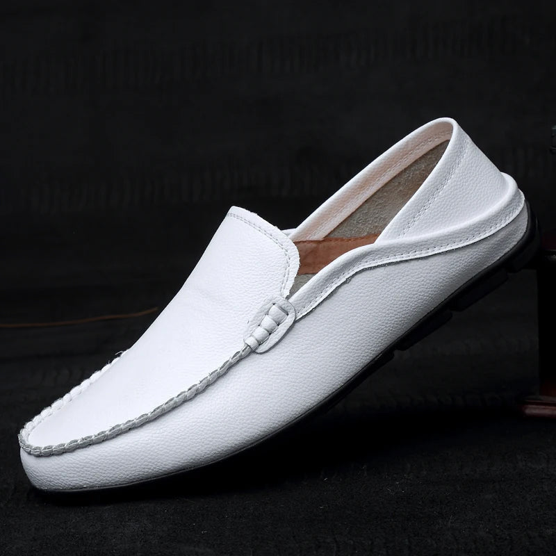 Renze | Leren driving loafers