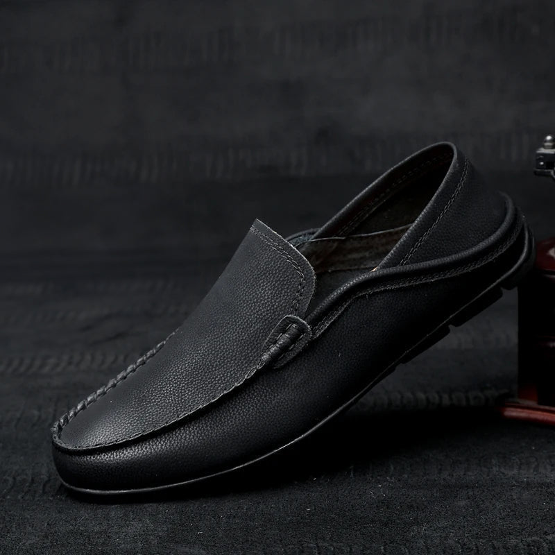 Renze | Leren driving loafers