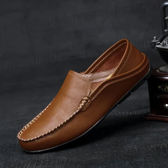 Renze | Leren driving loafers