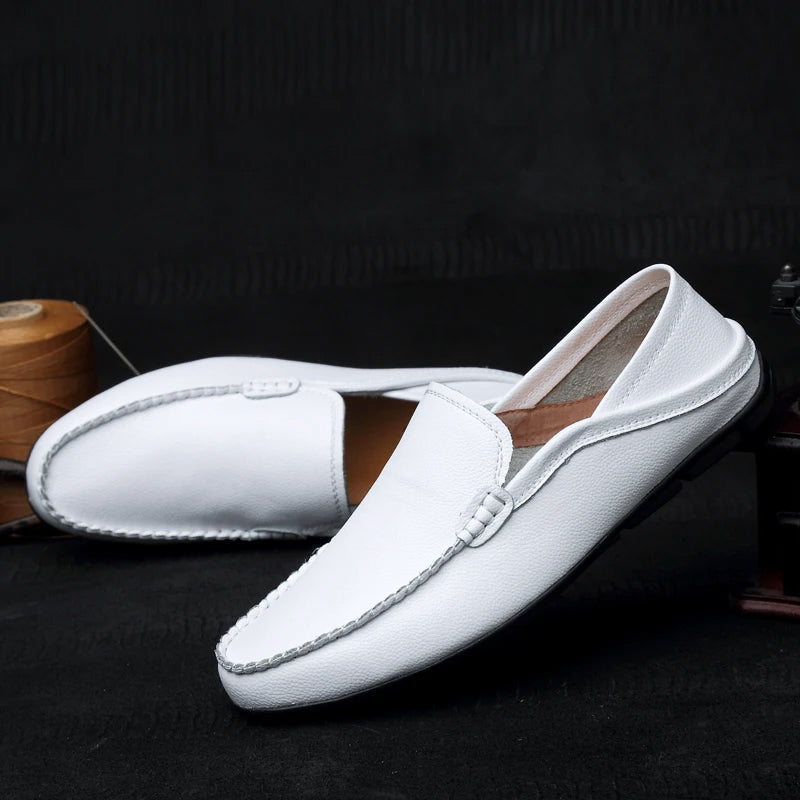 Renze | Leren driving loafers