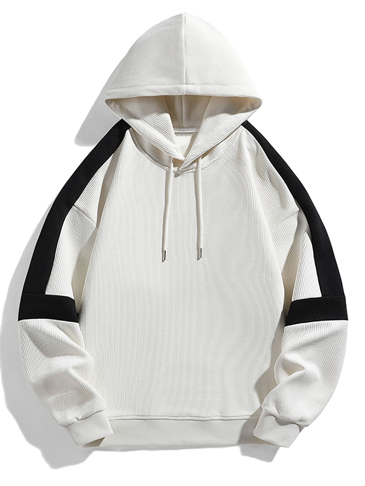 Rijk | Hoodie met kleurvlakken en wafelstructuur