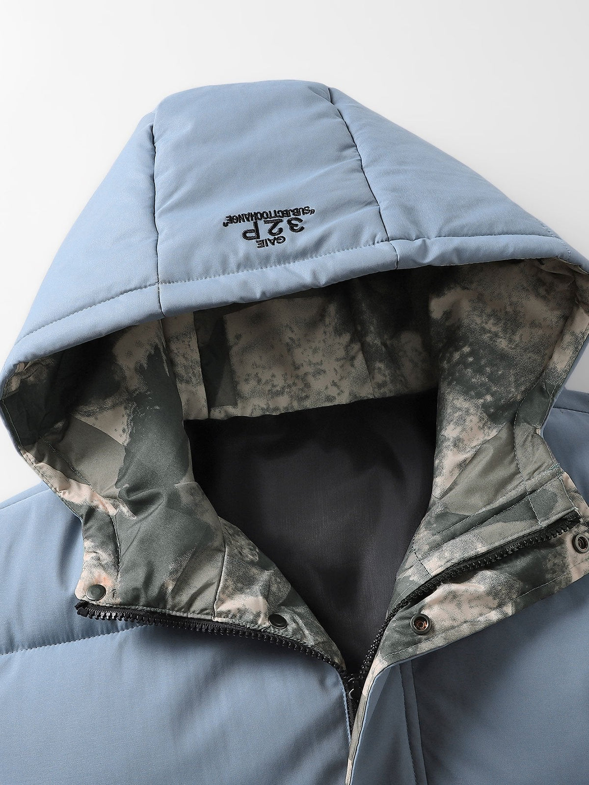 Robert | Puffer jas met camouflagevoering