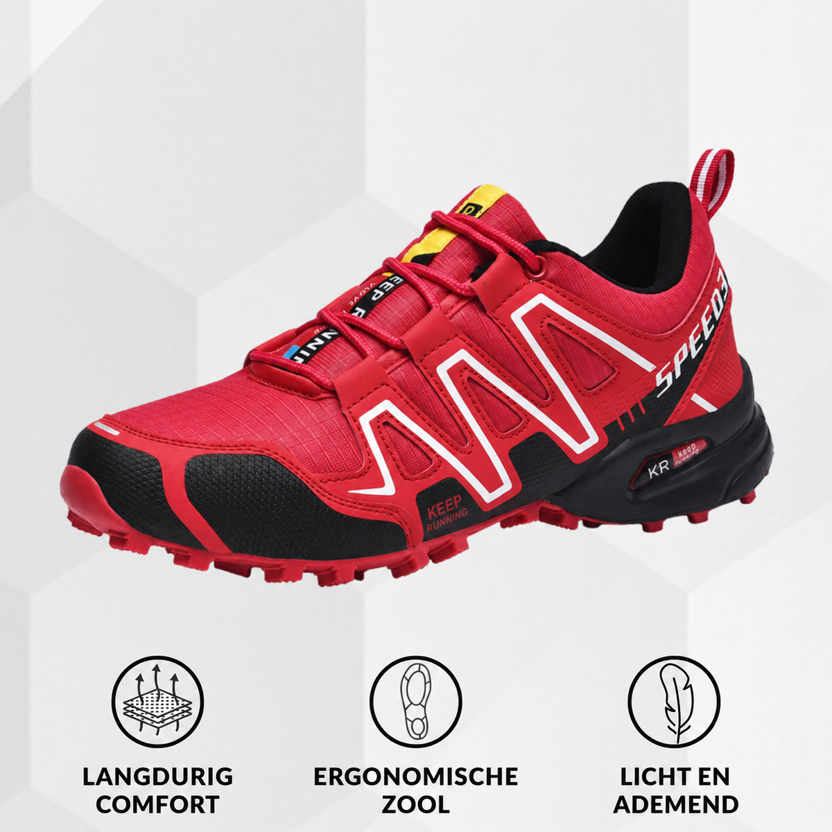Roos | Ergonomische Comfort-Wandelschoen – Stevige grip en alledaags comfort