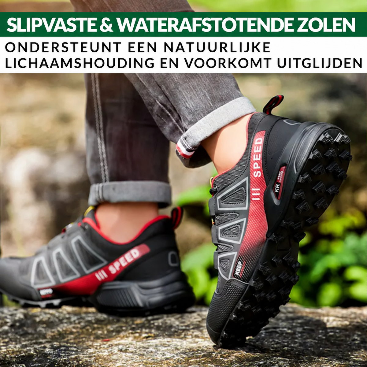 Roos | Ergonomische Comfort-Wandelschoen – Stevige grip en alledaags comfort