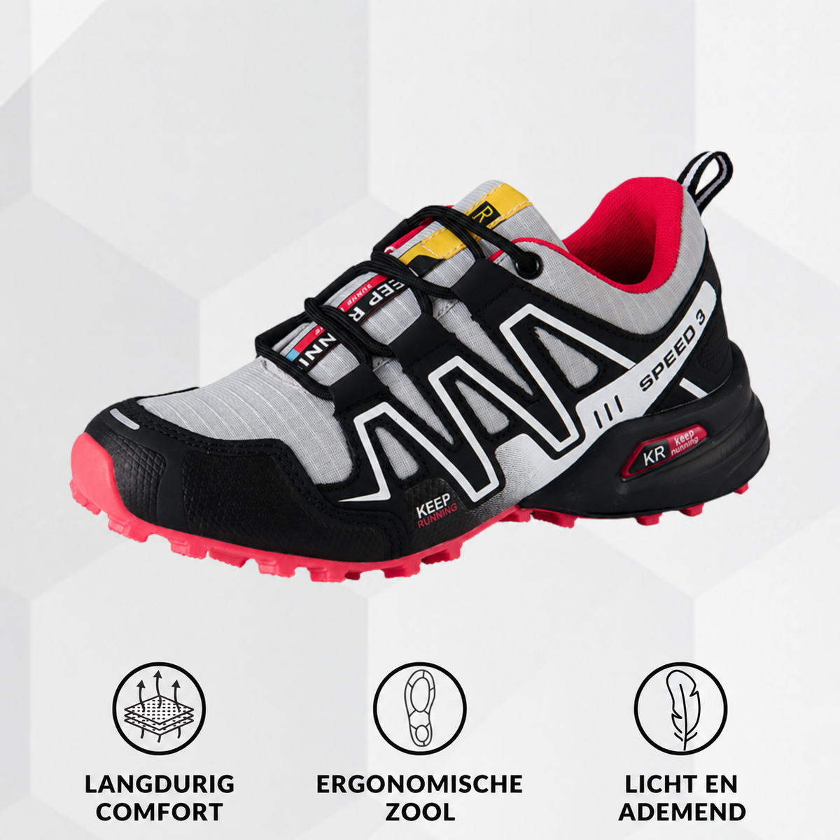 Roos | Ergonomische Comfort-Wandelschoen – Stevige grip en alledaags comfort