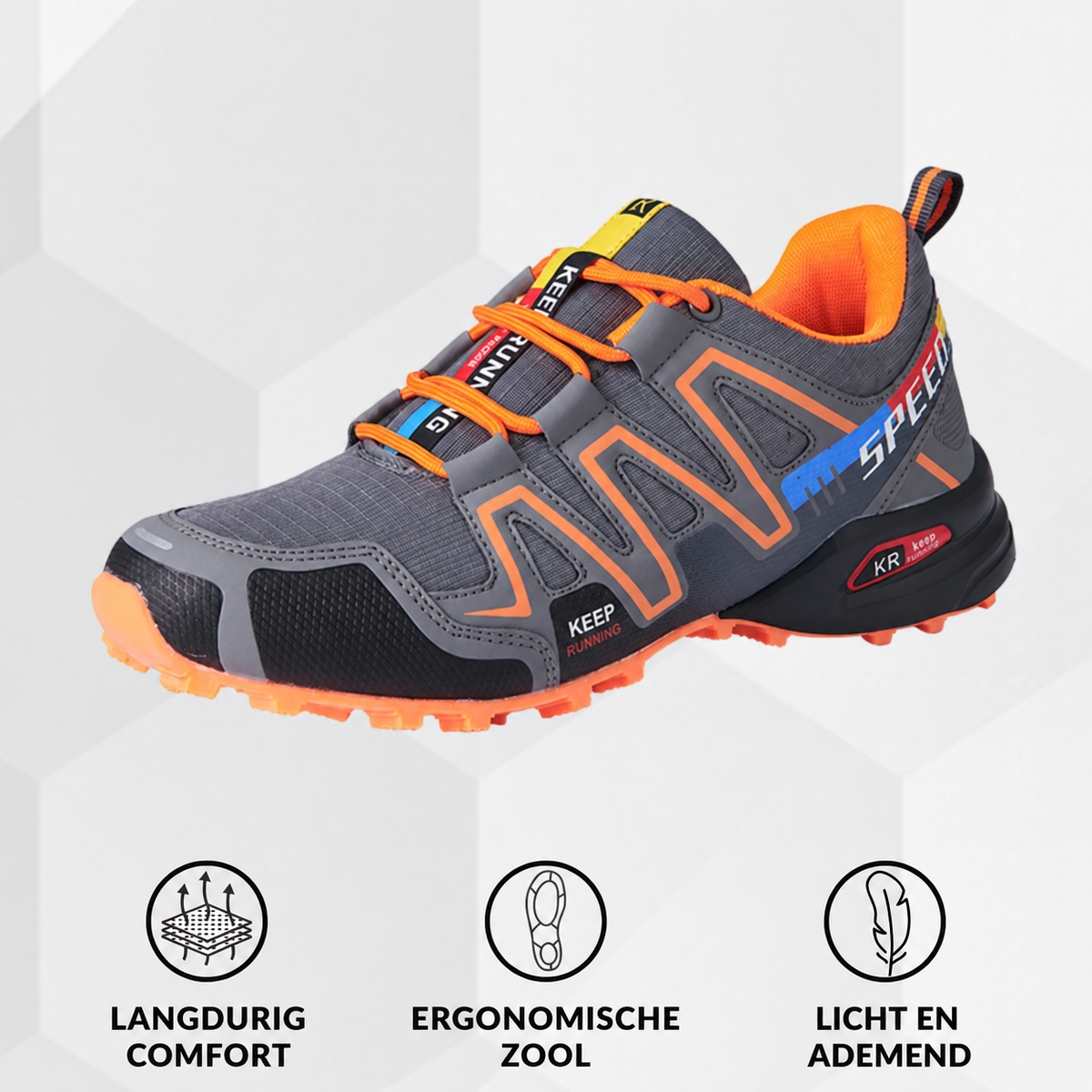 Roos | Ergonomische Comfort-Wandelschoen – Stevige grip en alledaags comfort