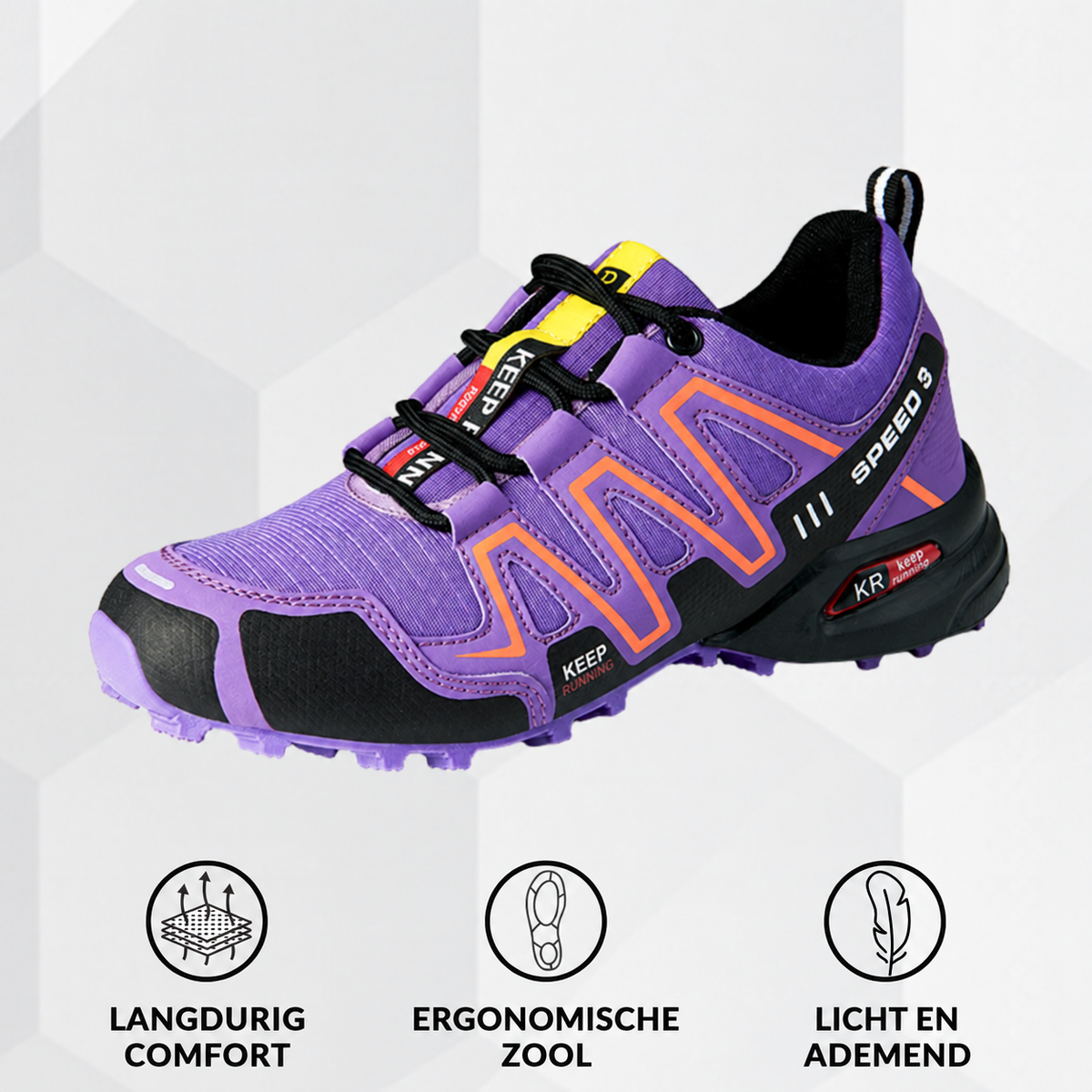 Roos | Ergonomische Comfort-Wandelschoen – Stevige grip en alledaags comfort