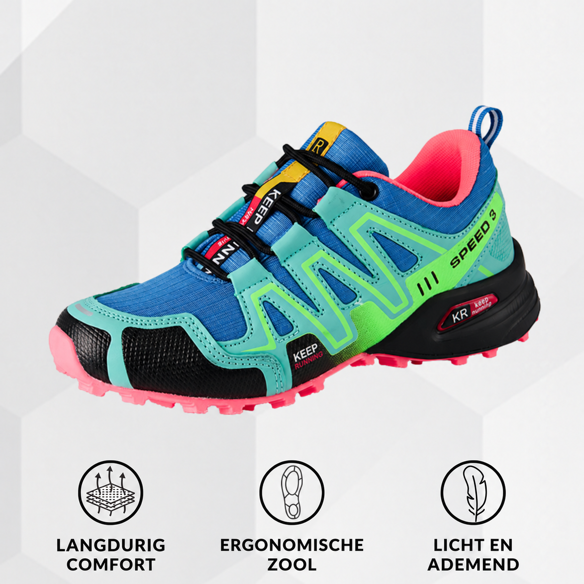 Roos | Ergonomische Comfort-Wandelschoen – Stevige grip en alledaags comfort