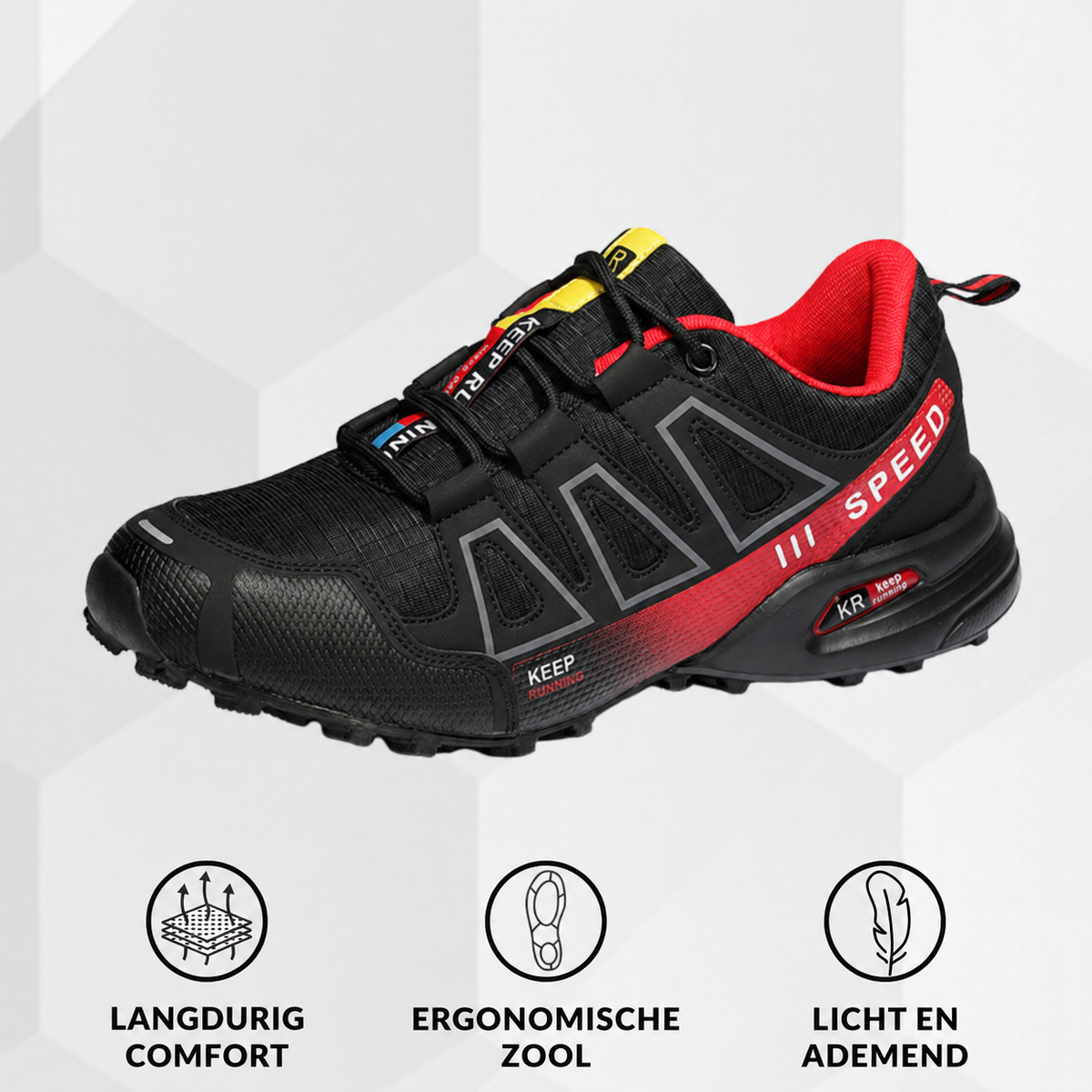 Roos | Ergonomische Comfort-Wandelschoen – Stevige grip en alledaags comfort