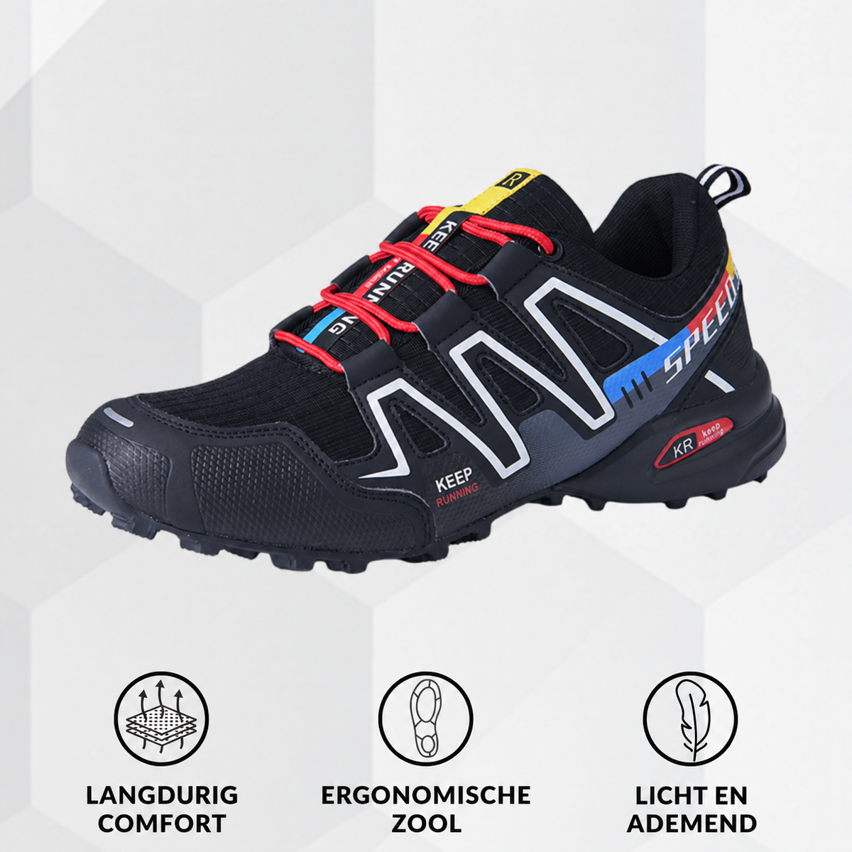 Roos | Ergonomische Comfort-Wandelschoen – Stevige grip en alledaags comfort