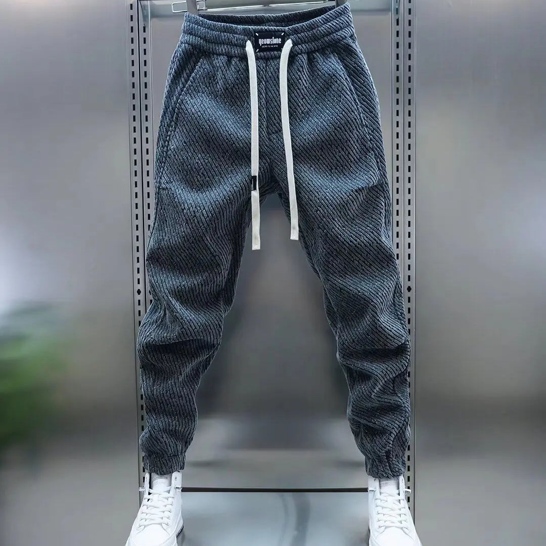 Felix | Gebreide joggingbroek met structuur