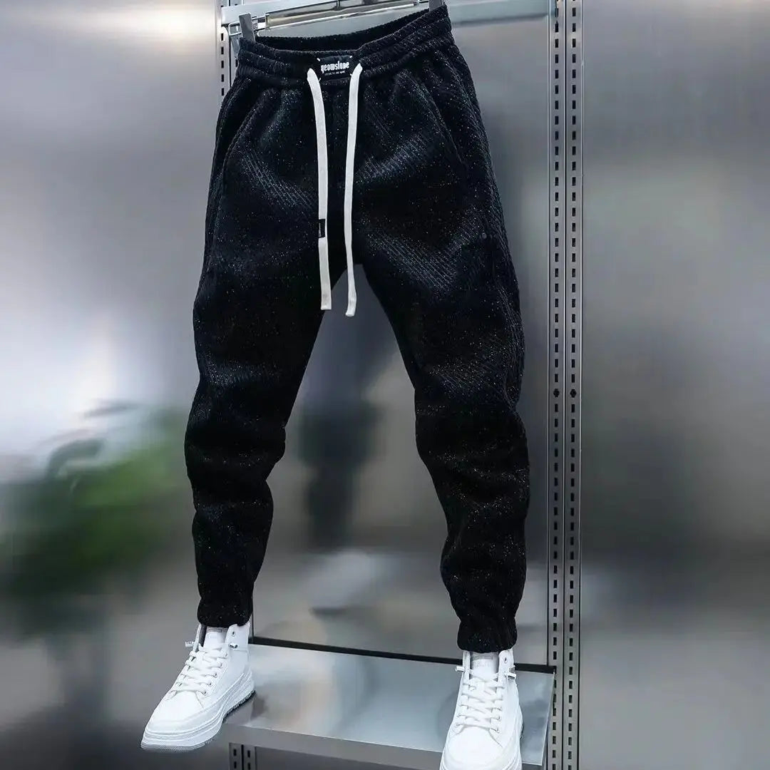 Felix | Gebreide joggingbroek met structuur