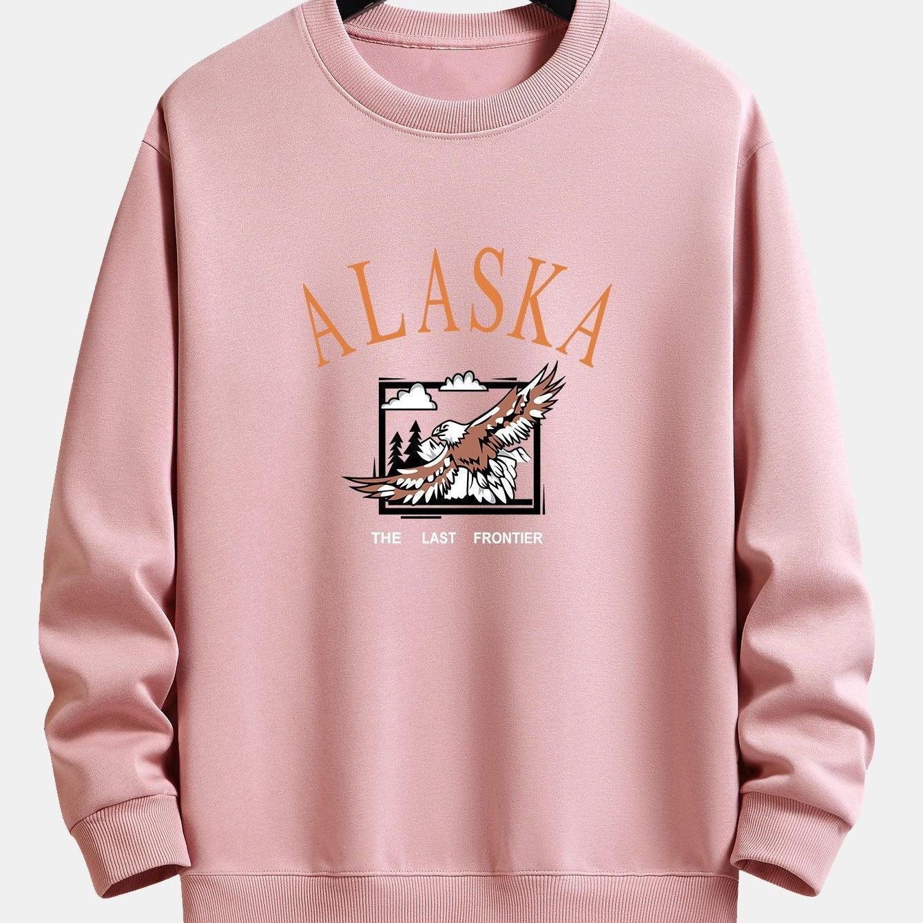 Sander | Sweater met alaska- en adelaarprint en relaxte pasvorm