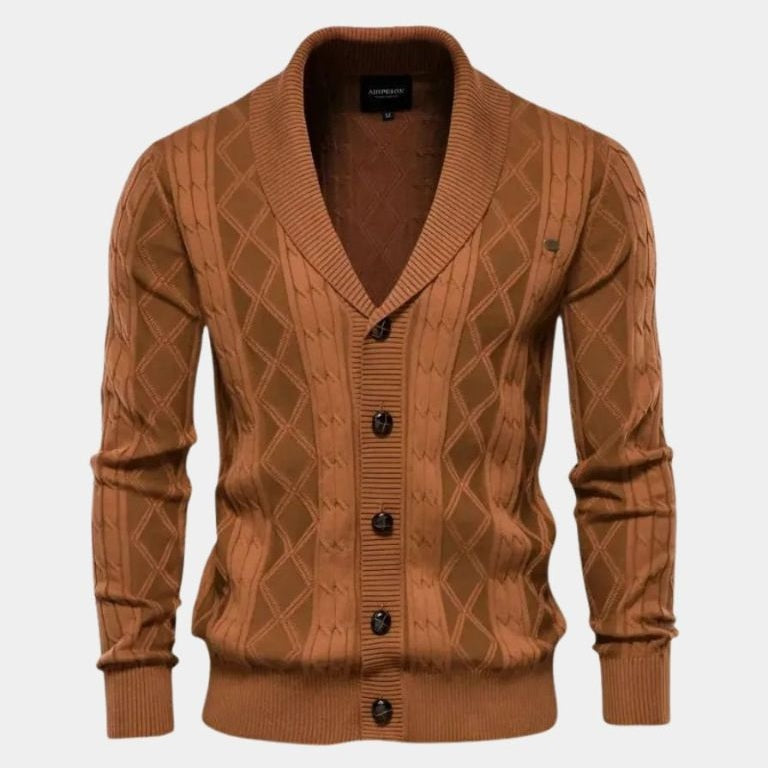 Sierd | Grijs vest met knopen