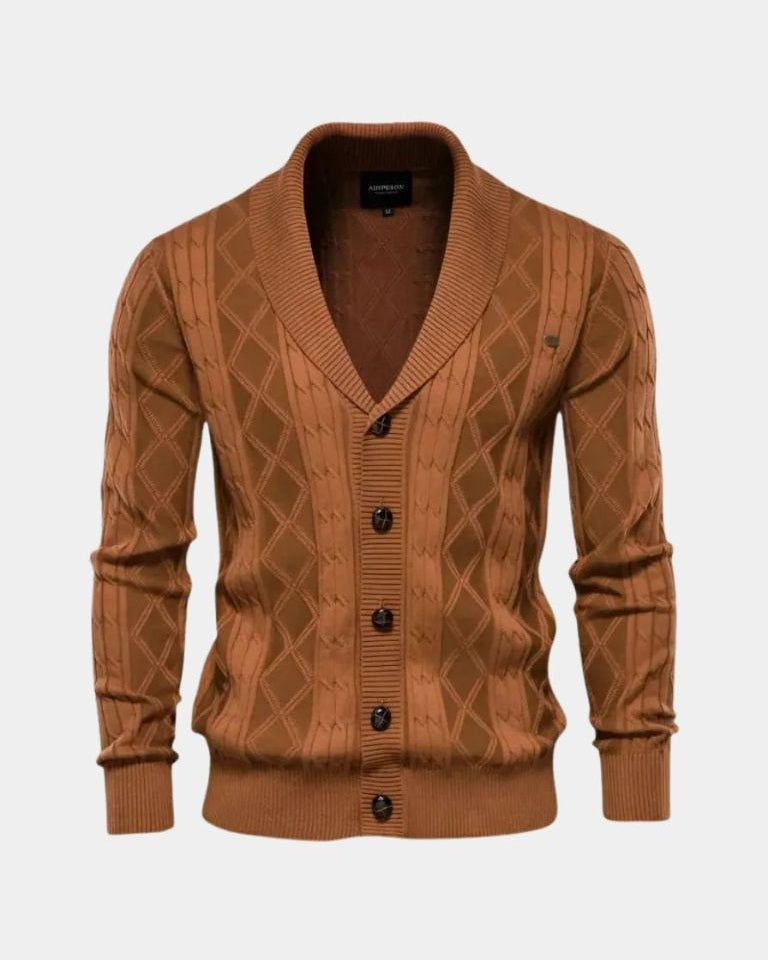 Sierd | Grijs vest met knopen