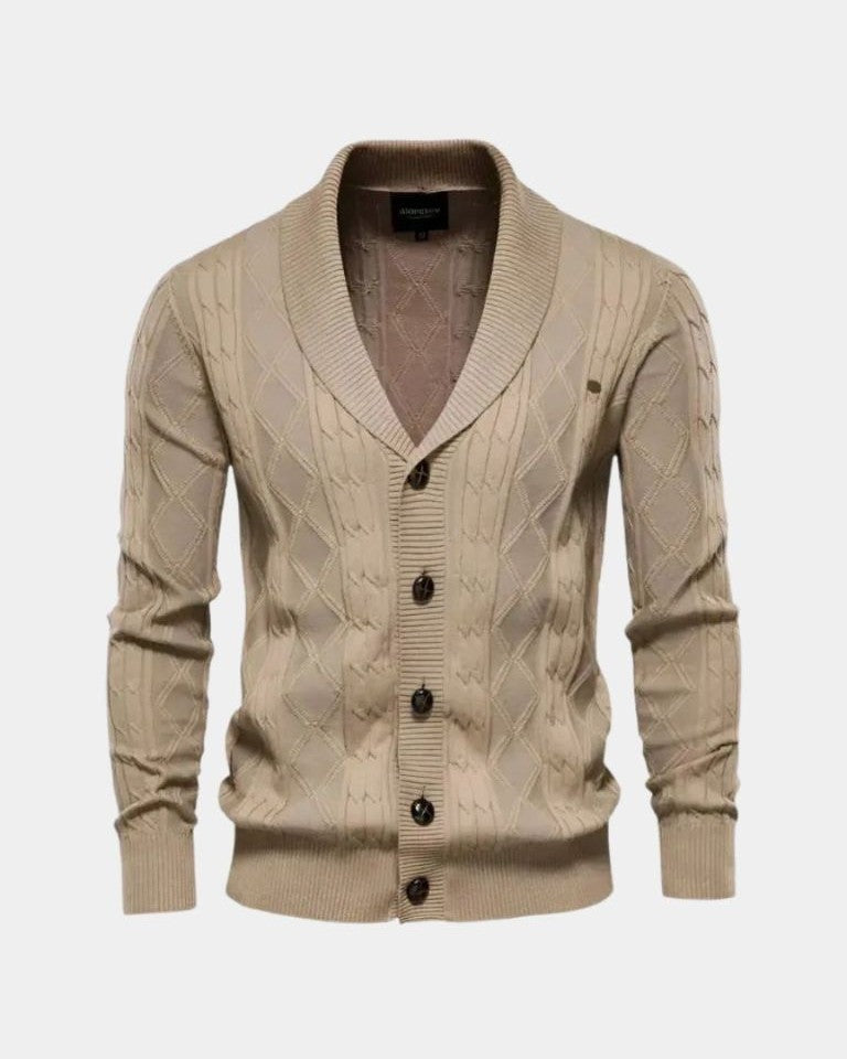 Sierd | Grijs vest met knopen
